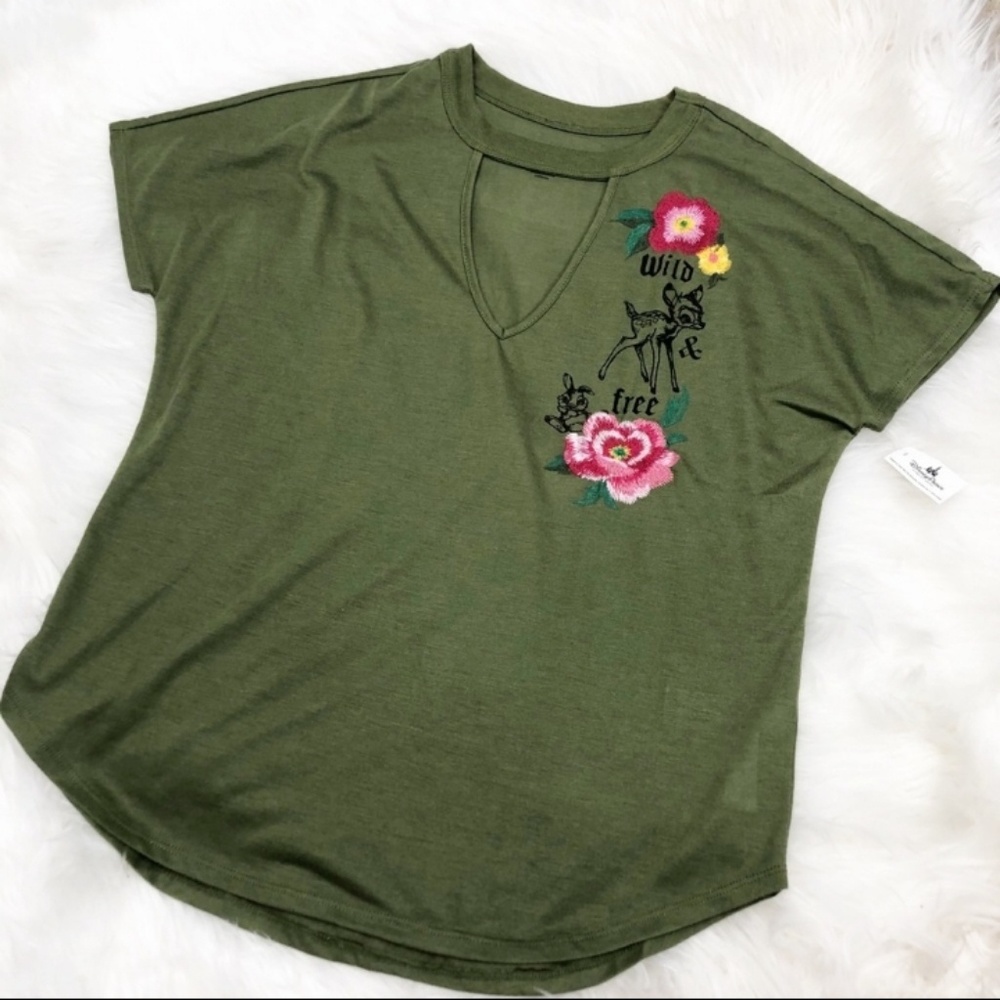 NEW Disney green Bambi top